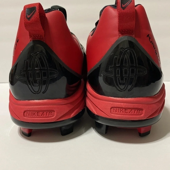 Nike Air NWOB Black & Red Gorpcore Hurache Edition Baseball Cleats Size 14 - Picture 6 of 8